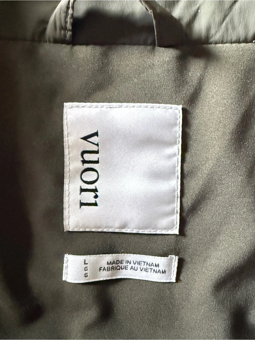 Vuori Women’s Canyon Insulated Jacket in Olive. Size L - Picture 5 of 8